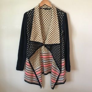THML long polka dot stripped sweater, size s